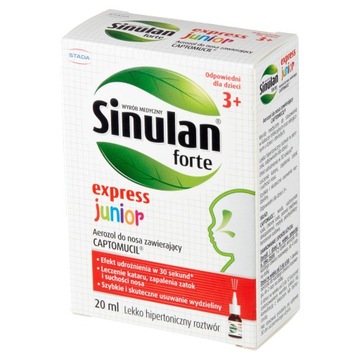 Sinulan Express Forte Junior aerozol do nosa 20 ml