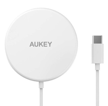 Индуктивное зарядное устройство Aukey 2000 мА 15 Вт, белое