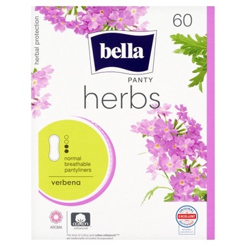 WKŁADKI BELLA HERBS z werbeną VERBENA 60 szt.