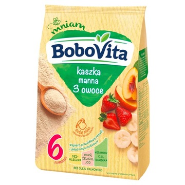Каша BoboVita Манная 3 плода с 6 месяцев 180 г