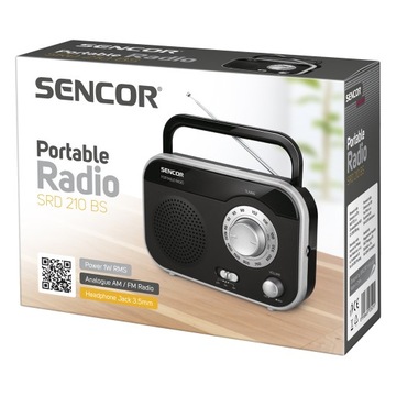 SENCOR SRD 210BS Аналоговое радио FM AM LW
