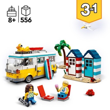 LEGO Creator 3in1 31138 Пляжный кемпер