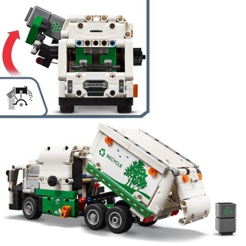 LEGO Technic Электрический мусоровоз Mack LR 42167 + подарочный пакет