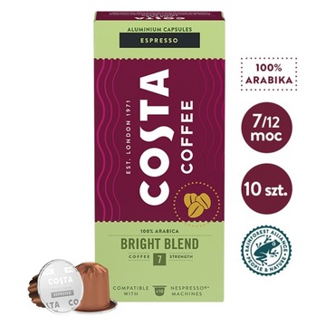Costa Coffee The Bright Blend 7 Kapsułki do Nespresso 10 sztuk