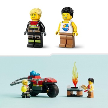 LEGO City 60410 Пожарный мотоцикл пожарно-спасательных служб 57 кубиков 4+