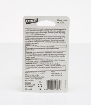 CARMEX УВЛАЖНЯЮЩИЙ БАЛЬЗАМ ДЛЯ ГУБ КЛУБНИКА 4,25 Г