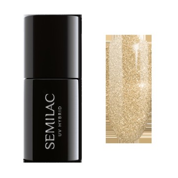 Лак для ногтей Semilac Gold Hybrid 037 Gold Disco 7мл