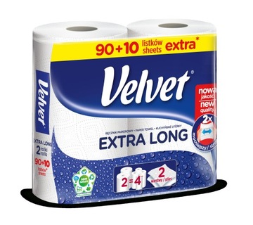 БАРХАТНЫЕ БУМАЖНЫЕ ПОЛОТЕНЦА, БЕЛАЯ ЦЕЛЛЮЛОЗА 2 ШТ.