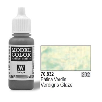 Vallejo Model Color 70.832 VERDIGRIS GLAZE 17 мл