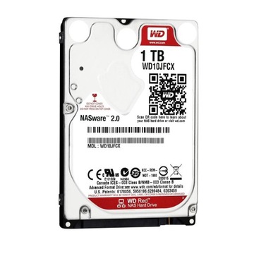 WD RED 1 ТБ 5,4 КБ 16 МБ SATA III 2,5 дюйма WD10JFCX NASware 3.0