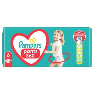 Подгузники Pampers Pants, размер 6 (14-19 кг), упаковка 48 шт.