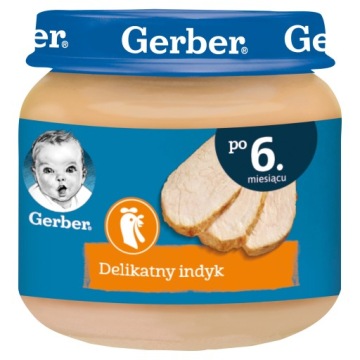 Обід Gerber Ніжний індик для немовлят по 6. місяця 80 г