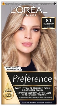 LOREAL PREFERENCE PAINT 8.1 COPENHAGEN, 3 шт.