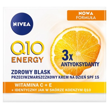 NIVEA Q10 ENERGY PRZECIWZMARSZCZKOWY KREM NA DZIEŃ SPF 15- 50 ML