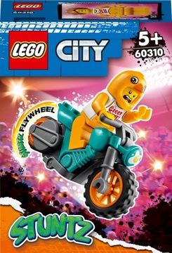 LEGO CITY 60310 MOTOCYKL KASKADERSKI Z KURCZAKIEM
