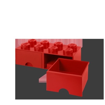 Контейнер с 8 ящиками LEGO красный