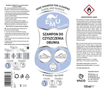 EMU Sport line Šampón na čistenie obuvi 150ml