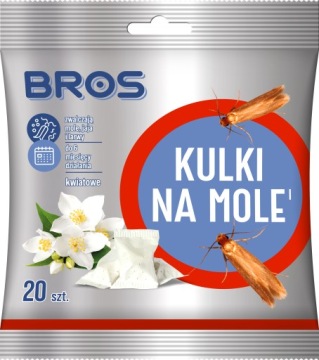 BROS Кульки на кріт одежні, для одягу 20 шт. квіткові