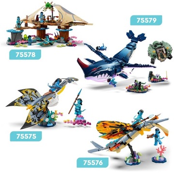 LEGO Avatar 75578 Меткайина Клан Риф Дом ОРИГИНАЛ Кирпичи в подарок