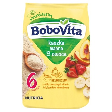 Каша BoboVita Манная 3 фрукта 180г
