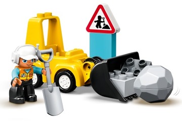 Klocki LEGO Duplo Buldożer koparka pierwsze lego dla 2 latka 2+ na prezent