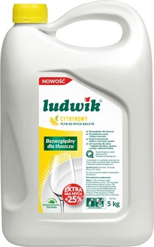 LUDWIK płyn do mycia naczyń cytryna 5 L