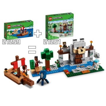 LEGO Minecraft 21259 Майнкрафт 21259 Плавание на пиратском корабле