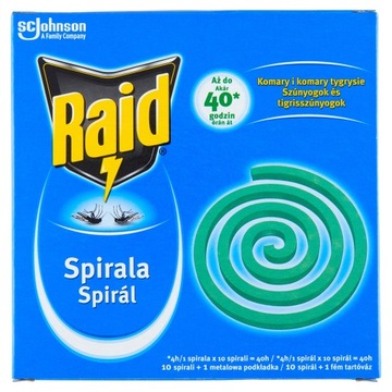 Spirala przeciwko komarom Raid 0,148 kg