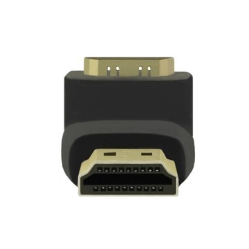 Адаптер Qoltec HDMI A «папа» HDMI A «мама» угловой