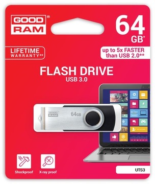 GOODRAM TWISTER BLACK 64GB USB3.0