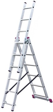Drabina Krause 4,85 m aluminium 3 x 18 do 150 kg