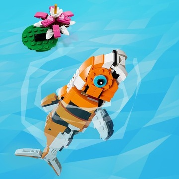 LEGO Creator 31129 Величественный тигр 3 в 1 Красная панда Карп кои 9+