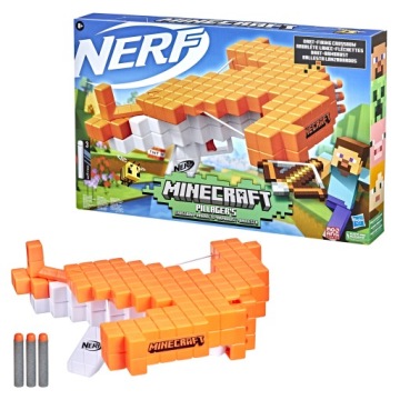 O2 NERF MINECRAFT HASBRO арбалет пістолет пускова установка стрілок набір дитини (пошкоджений)