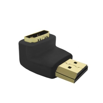 Адаптер Qoltec HDMI A «папа» HDMI A «мама» угловой