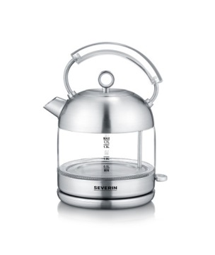 Severin Wk 3459 Rychlovarná konvice, retro, skleněná, 2400 W, 1,7 L, Bpa Free