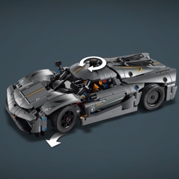 LEGO TECHNIC 42173 СЕРЫЙ ГИПЕРКАР KOENIGSEGG