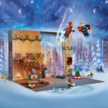 LEGO SUPER HEROES ADVENT CALENDAR MARVEL AVENGERS 2023 76267 7+