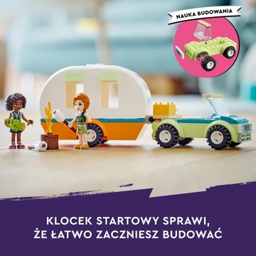 LEGO Friends 41726 Кемпинговый автомобиль с прицепом для отпуска 4+