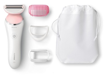 Philips BRL140/00 Golarka damska na mokro i sucho nasadki + etui