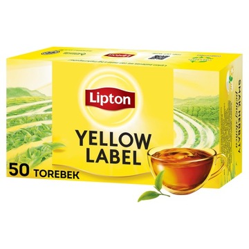 Чай черный экспресс Lipton YELLOW LABEL 50 пакетиков по 100г