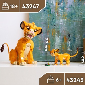LEGO Disney 43243 Disney 43243 Лев Симба из «Короля Льва» + БЕСПЛАТНЫЙ КАТАЛОГ