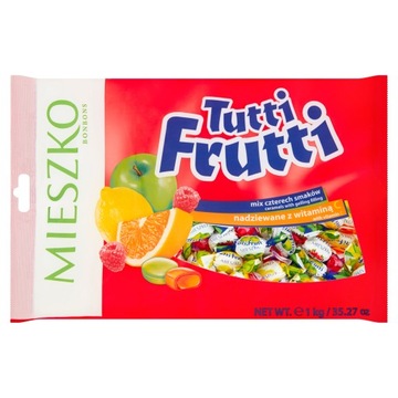 КОНФЕТЫ MIESZKO TUTTI FRUTTI - 4 ВКУСА - 1 кг x2