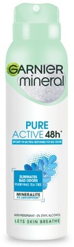 Дезодорант-антиперспирант Garnier Mineral Pure Active.