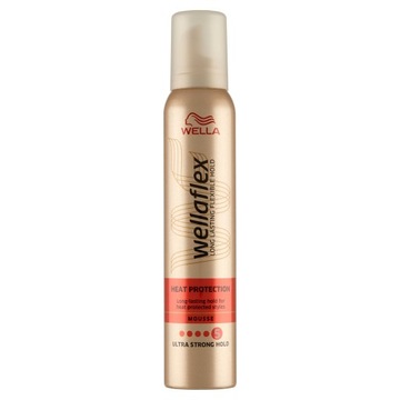 Pianka do włosów Wella Wellaflex 5 Heat Protection 200 ml