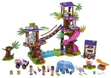 Кубики LEGO Friends 41424 Андре Миа Оливия, База спасения слонов