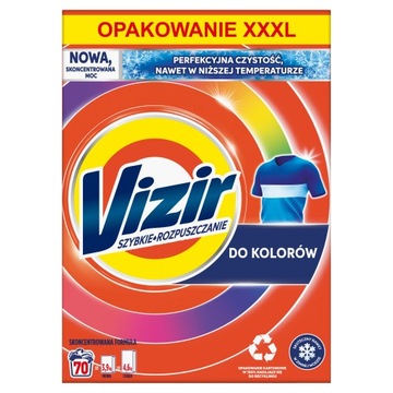 VIZIR proszek do kolorów 3,85 kg 70prań skoncentrowana formuła