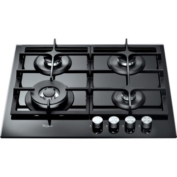 Whirlpool AKT 6455 NB Czarne Szkło WOK 60 cm Żeliwne ruszta