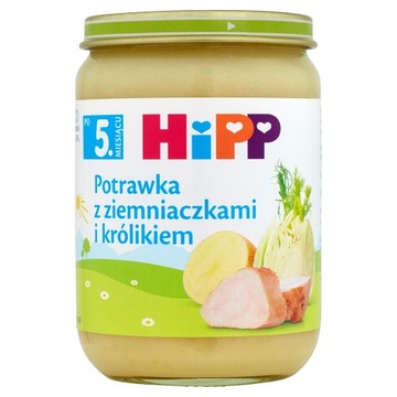 HiPP Potrawka z ziemniaczkami i królikiem po 5 miesiącu 190g