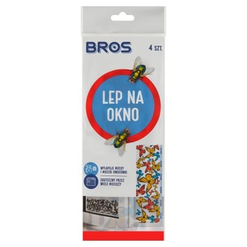 LEP NA OKNO NA MUCHY MUSZKI OWOCÓWKI BROS 4SZT