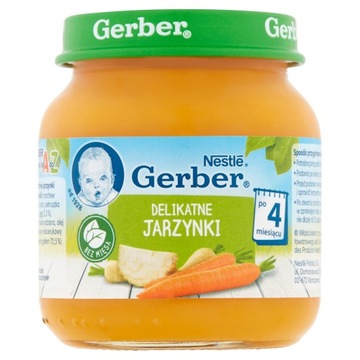 Nestlé Gerber Delikatne jarzynki po 4 mies. 125 g